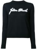 intarsia detail jumper