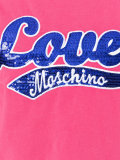 sequinned logo patch T-shirt