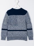 aran knit contrast jumper