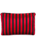 striped flat clutch