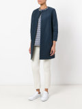 collarless coat
