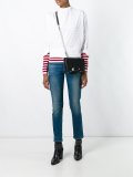 safety pin detail crossbody bag