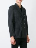 pinstripe double breasted blazer
