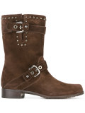 studded trim boots 