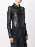 cropped biker jacket