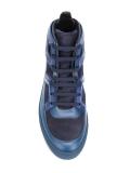colour block hi-top sneakers