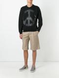 peace print sweatshirt