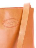embossed logo shoulder bag