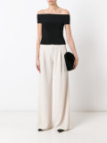 pleat detail palazzo trousers