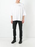 distressed logo print T-shirt