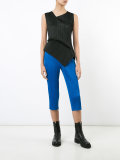 pleated cropped trousers 
