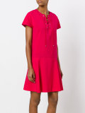 laced neckline dress