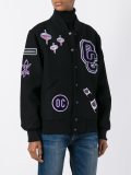 varsity style bomber jacket