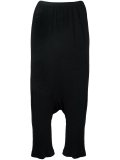 drop-crotch cropped trousers