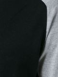 contrast sleeve sweatshirt