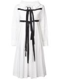 strap pleated dress