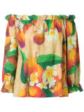 off the shoulder mango blouse