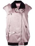 sleeveless biker jacket