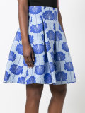 floral jacquard skirt
