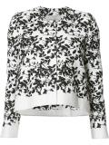 floral pattern cropped jacket
