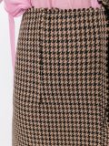 Pied-de-poule mismatched mini skirt