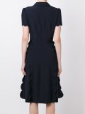 scalloped detail dress