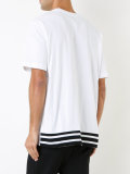 stripe hem T-shirt