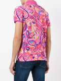 paisley print polo shirt