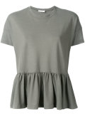 pleated hem T-shirt