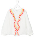 rainbow ruffle blouse