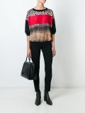 leopard detail jumper