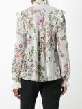 flower print sheer blouse