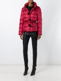 mink fur pom-pom puffer jacket 