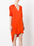 elongated back T-shirt dress