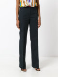 high-waisted trousers