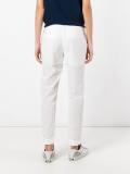 embroidered slim fit trousers