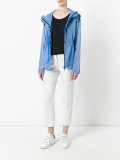 hooded raincoat