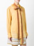 velvet collar blouse