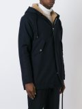 concealed fastening hooded coat