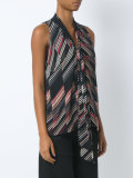 all-over print blouse