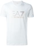 metallic logo print T-shirt