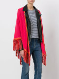 fringed trim cape 