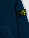 logo patch zip hoody
