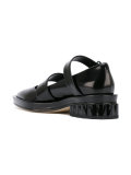 pointed strappy loafers