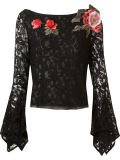 floral appliqué 'marescot' lace blouse