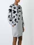 'Swallow' sweatshirt dress 