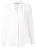 band collar shirt
