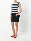 striped sleeveless T-shirt