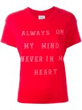 always on my mind print T-shirt