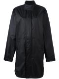 rear logo print coat 
